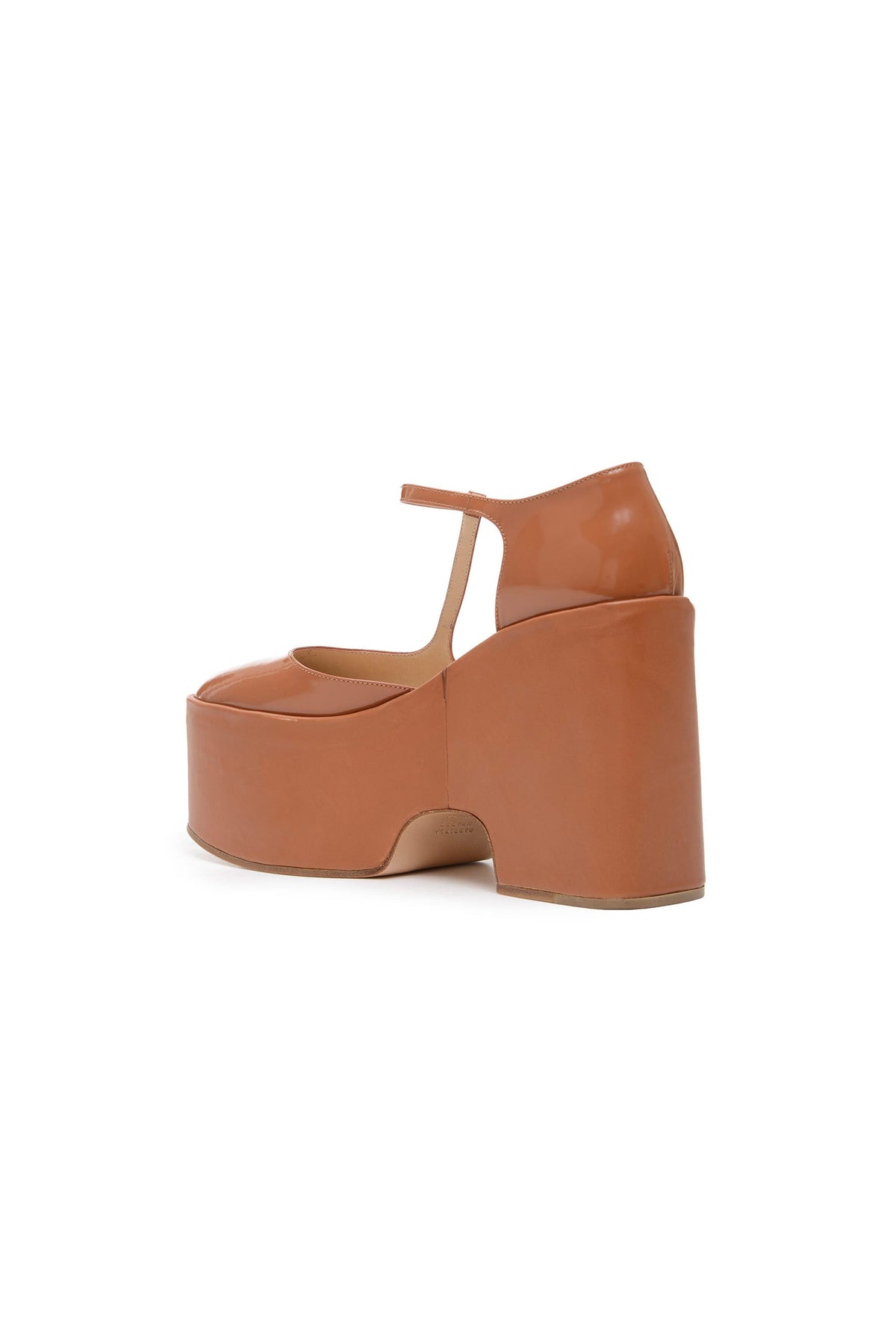 Golden Olive / Mary-jane à plateforme Cady en cuir - Golden Olive