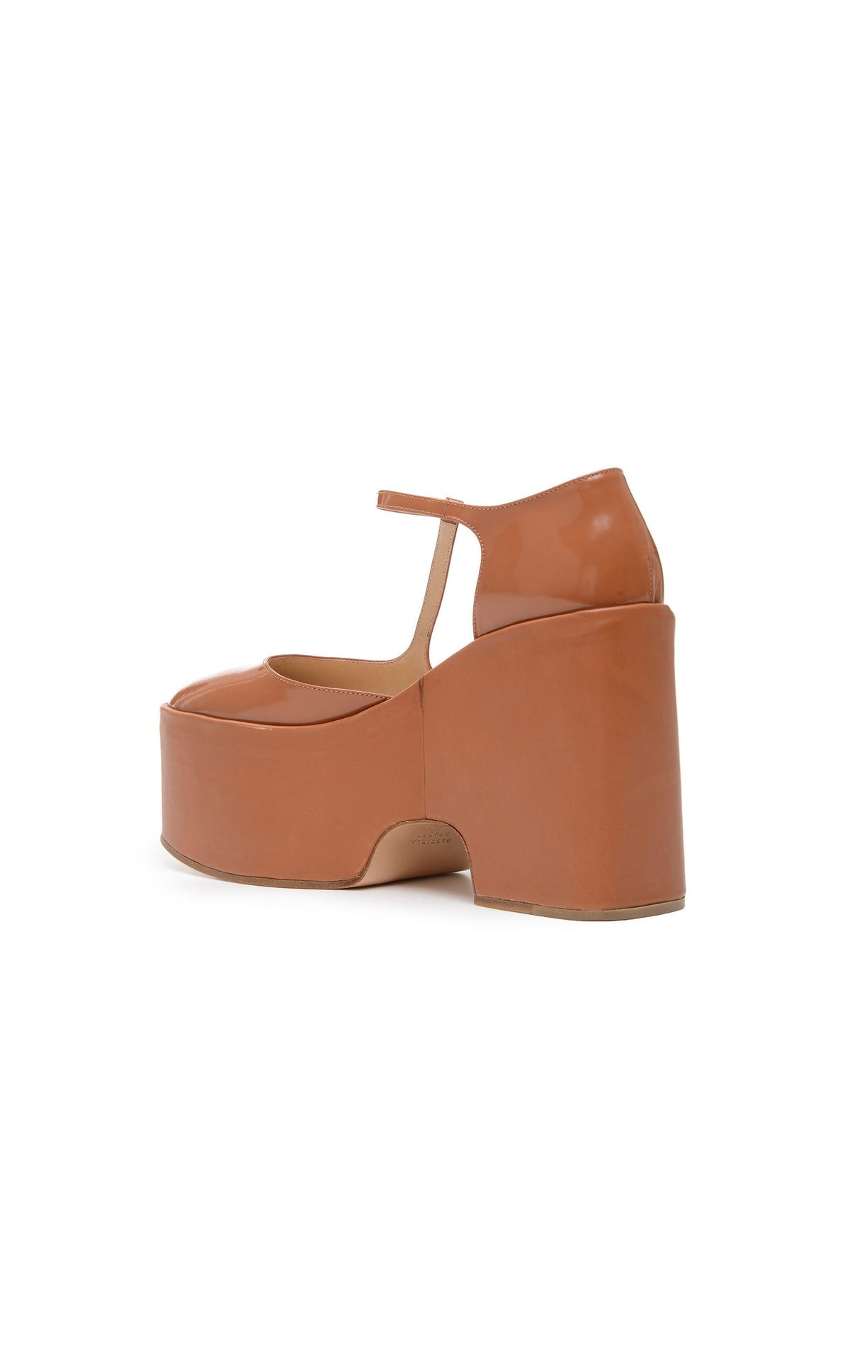 BAD COLOR Golden Olive / Mary-jane à plateforme Cady en cuir - Golden Olive