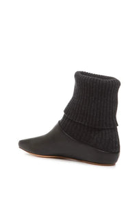 Rocia en noir cuir & cachemire