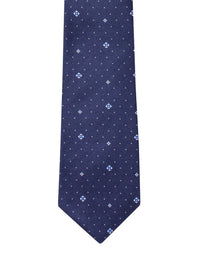 Cravate en satin de soie - Marine