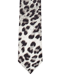 Cravate en satin de soie - Panthère