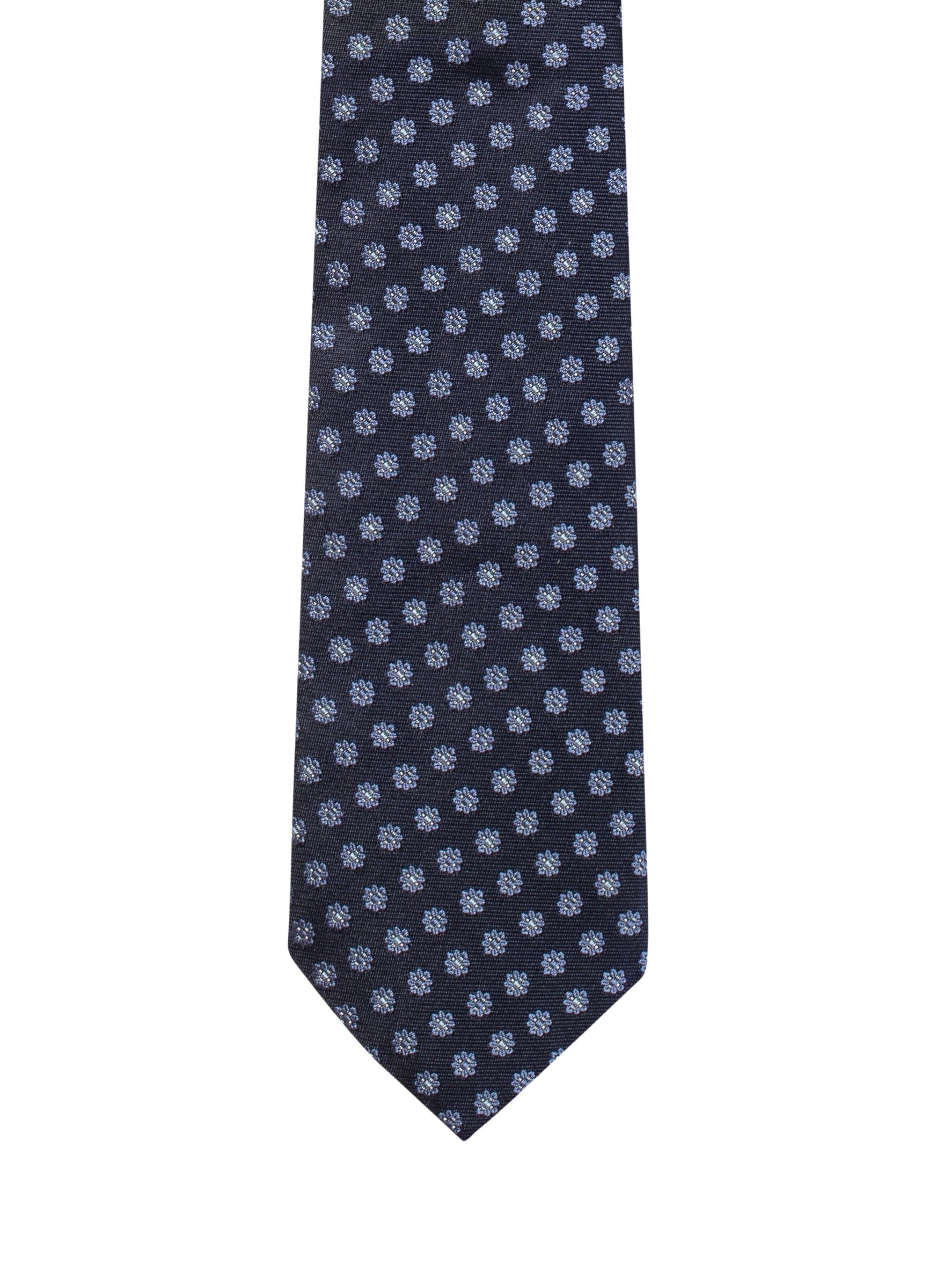 Cravate en jacquard de soie - Marine