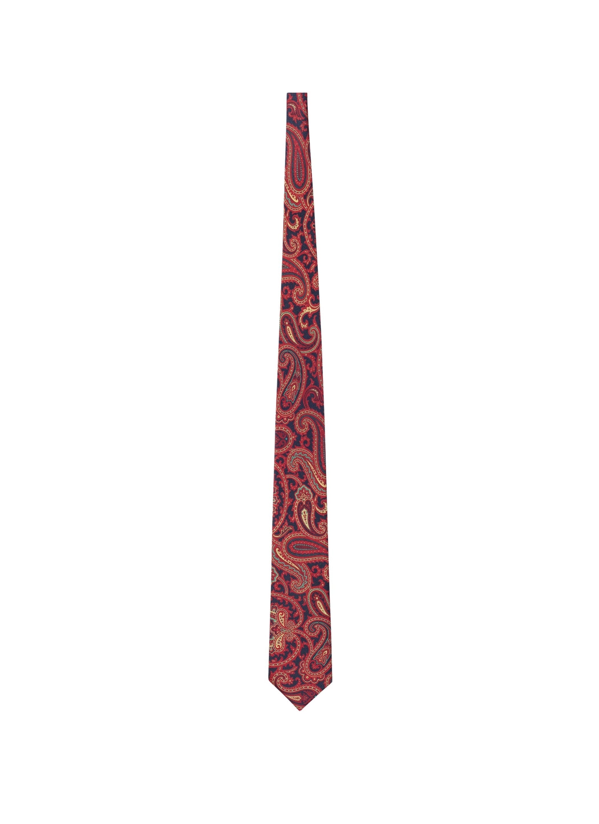 Silk satin tie - Bordeaux