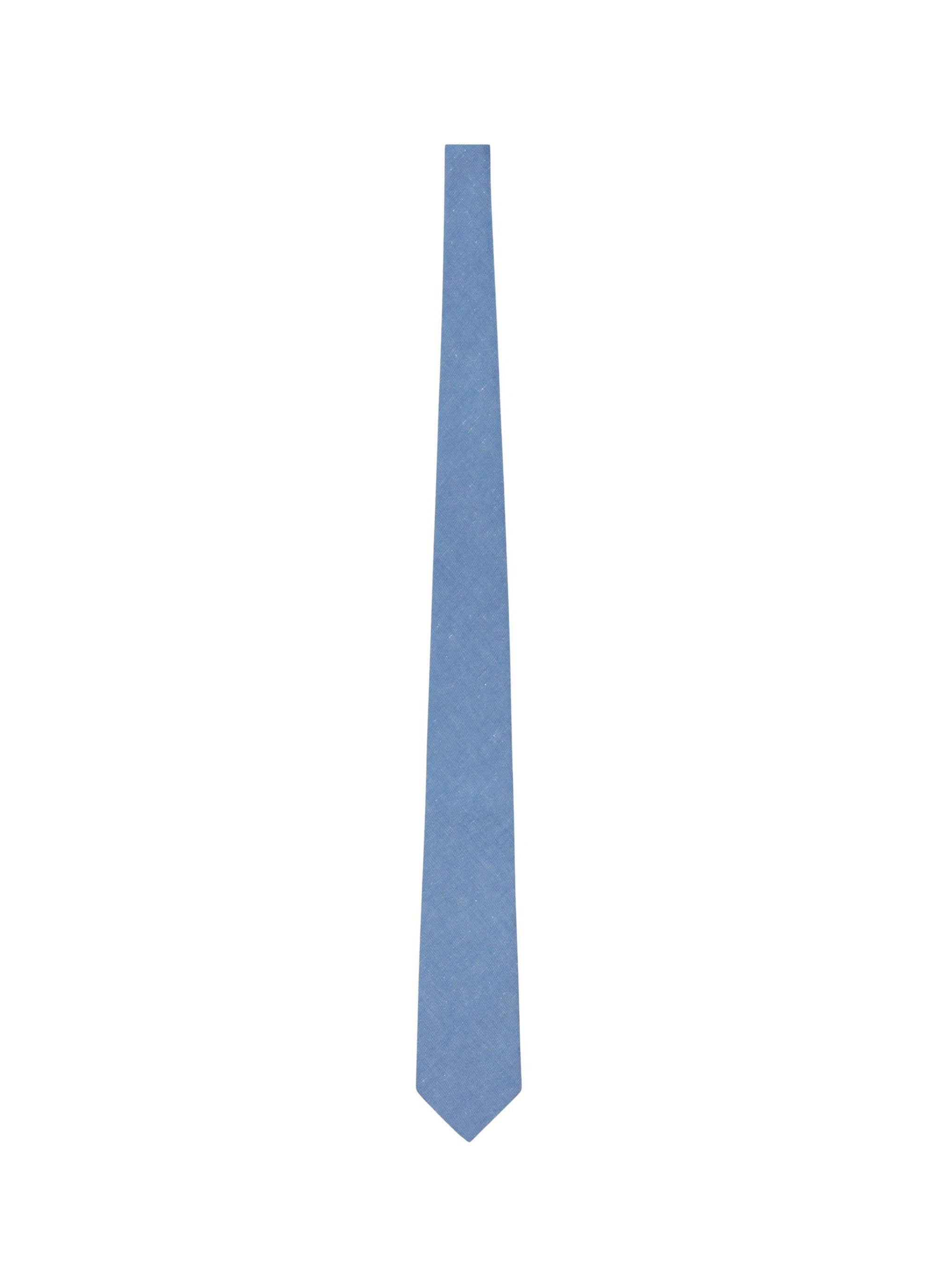 Linen tie - Bleu de Nîmes