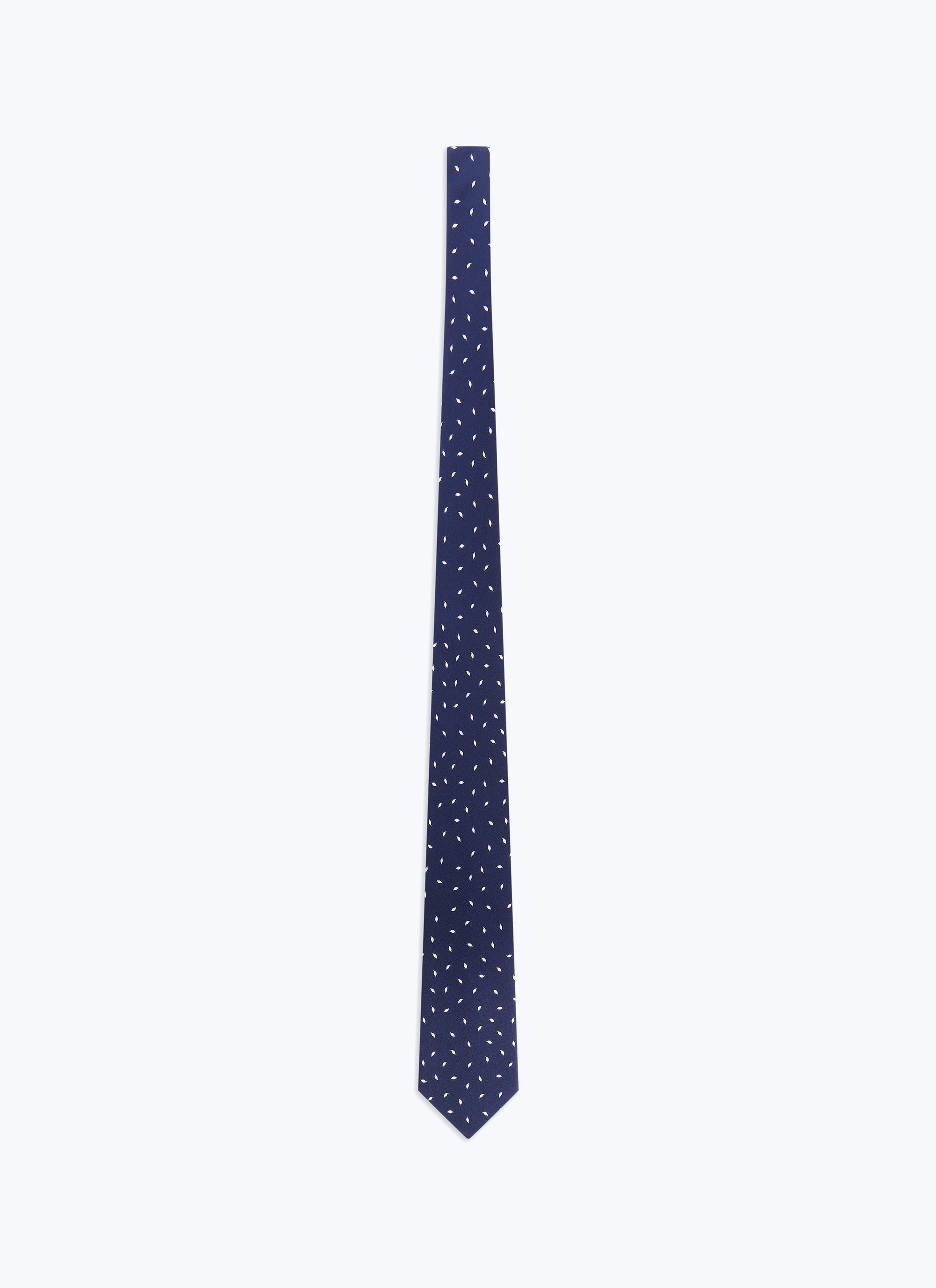 Silk pattern tie - Navy blue