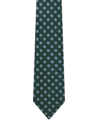 Cravate à fleurs en soie - Vert Bouteille