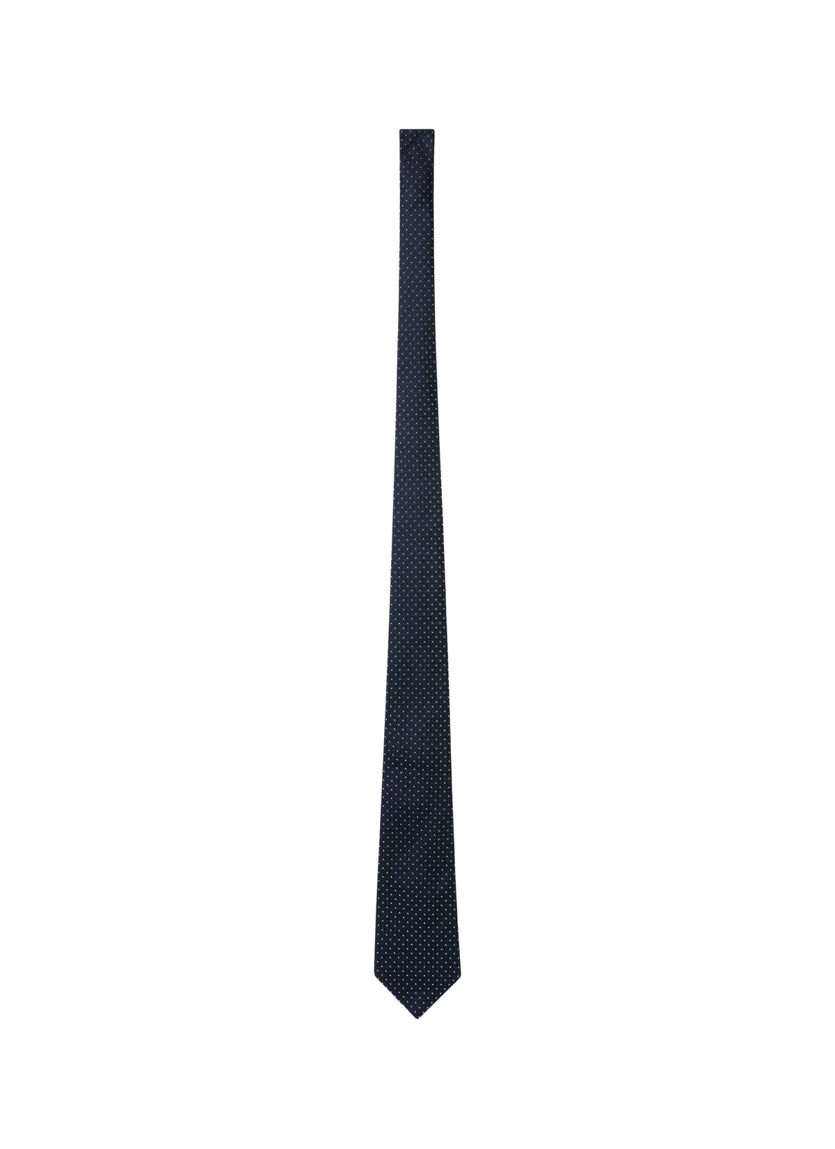 Cravate en jacquard de soie à fleurs - Marine