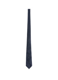 Floral silk jacquard tie - Sky blue