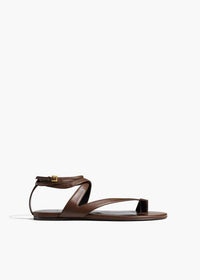 Cigar Aimee Ankle Strap Sandal In Cigar - Cigar