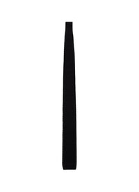 Wool-knit tie - Black