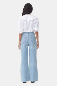 Chemise à col avec volants - Bright White
