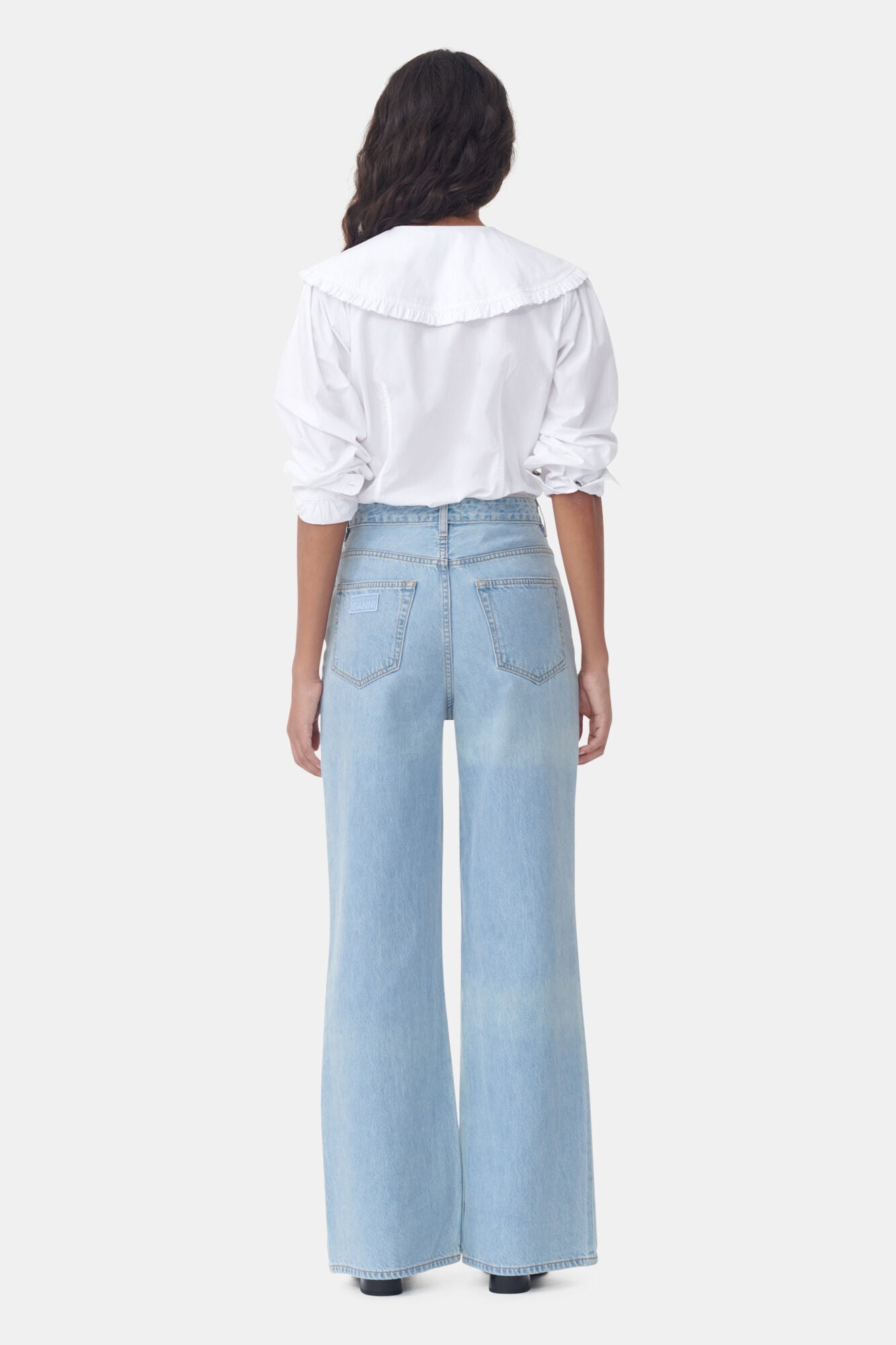 Chemise à col avec volants - Bright White