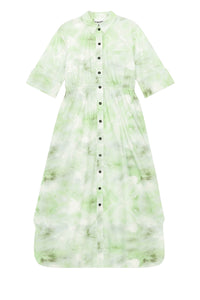 Printed shirt dress - Kelly Green
