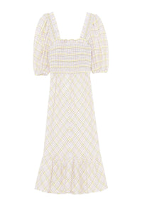 Robe midi imprimée bio en coton - Multicolour