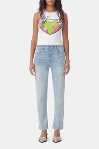 Beksi trousers with denim pockets - Light Blue Vintage