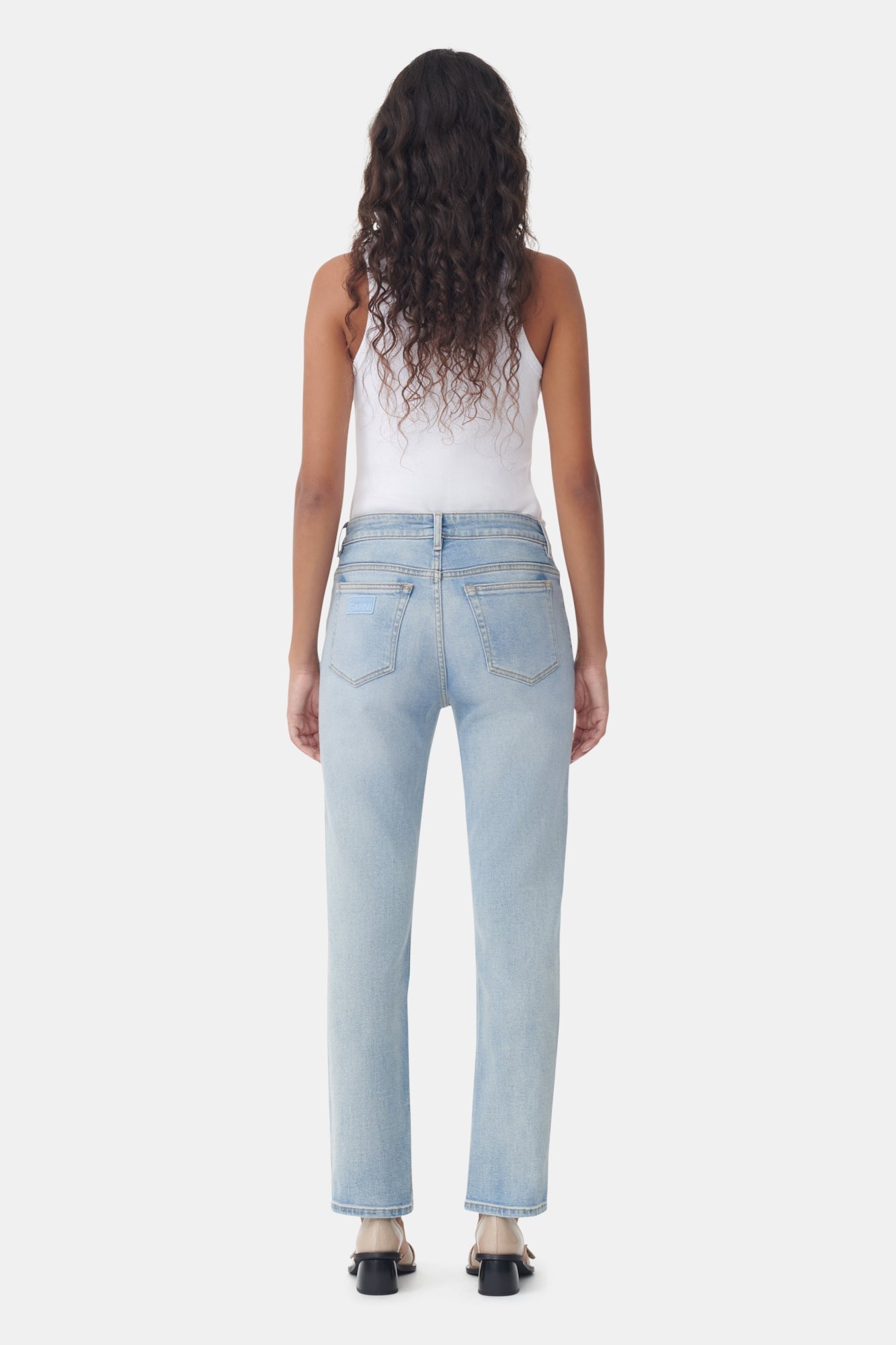 Beksi trousers with denim pockets - Light Blue Vintage