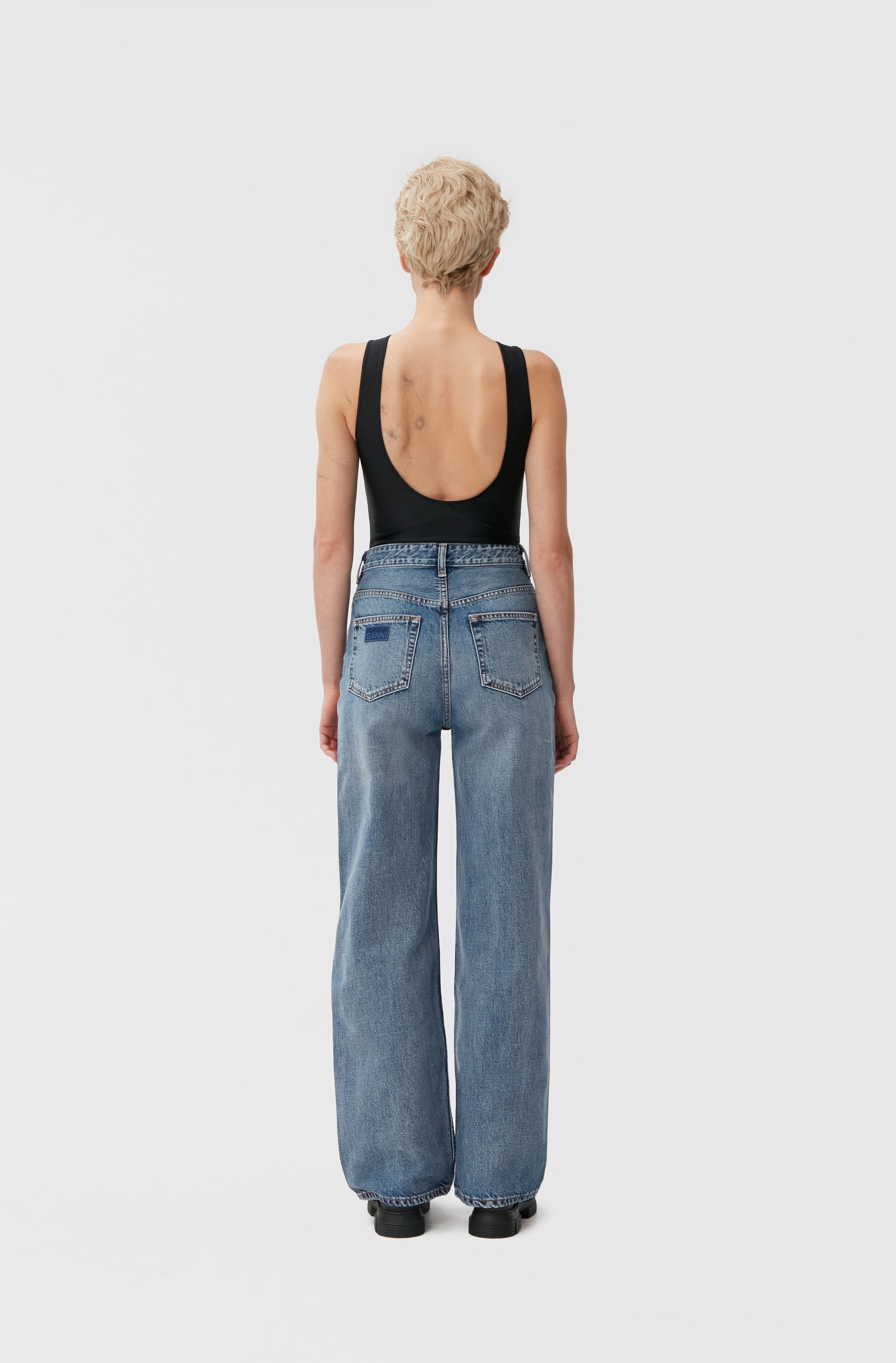 Denim trousers - Washed Black