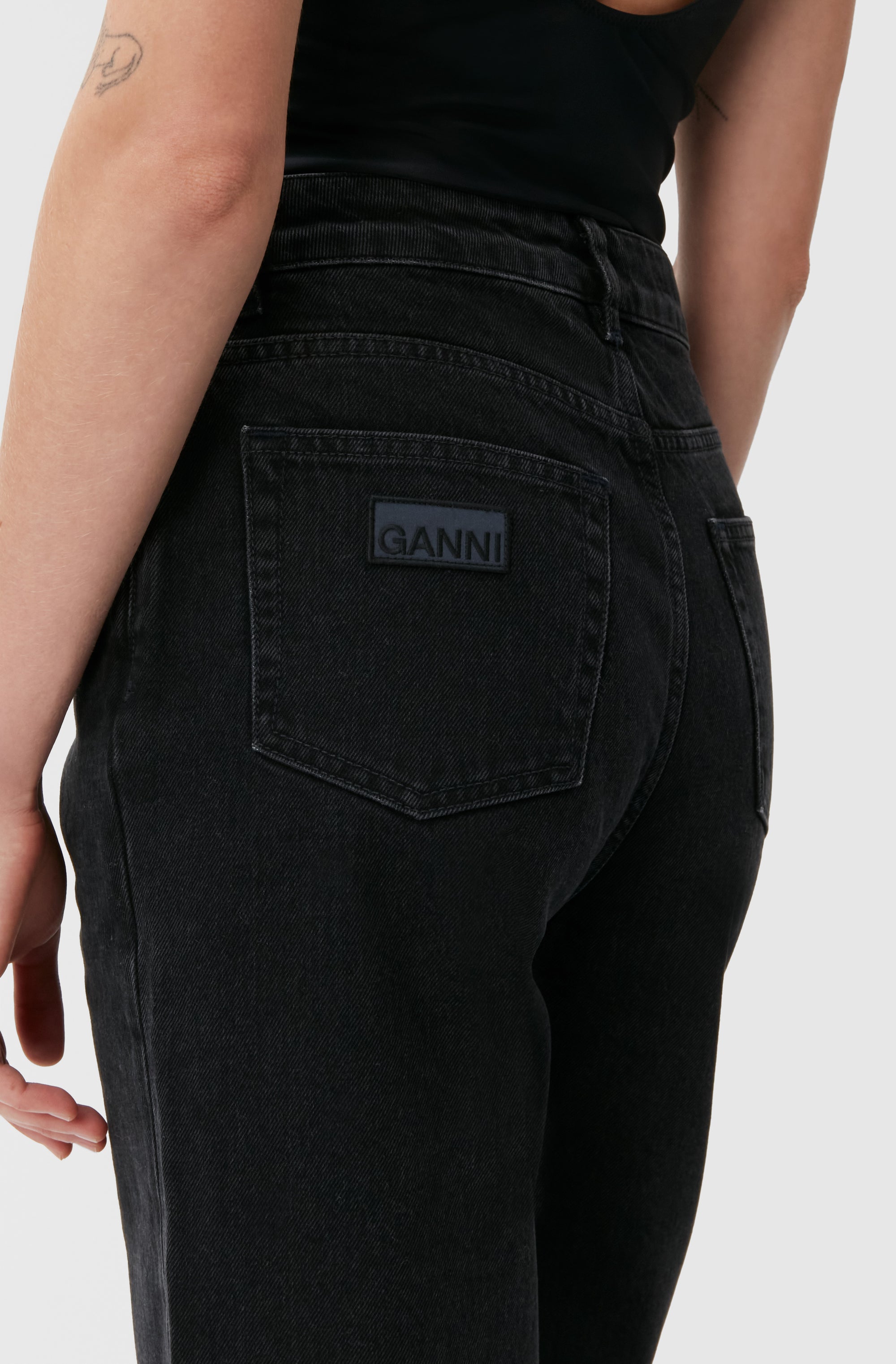 Denim trousers - Washed Black
