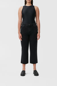 Denim trousers - Washed Black