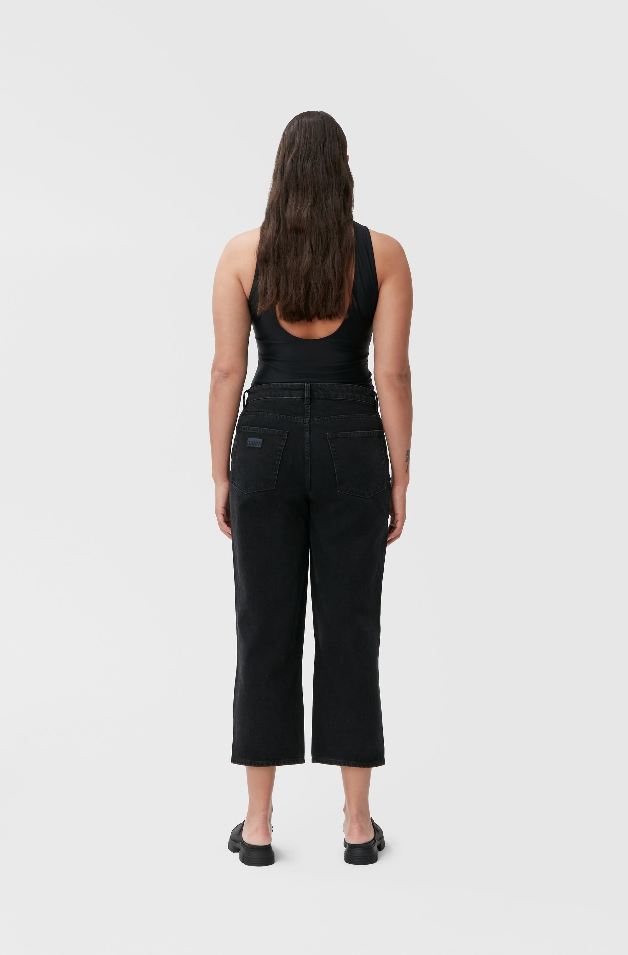 Denim trousers - Washed Black