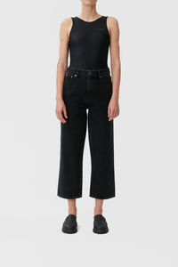 Denim trousers - Washed Black