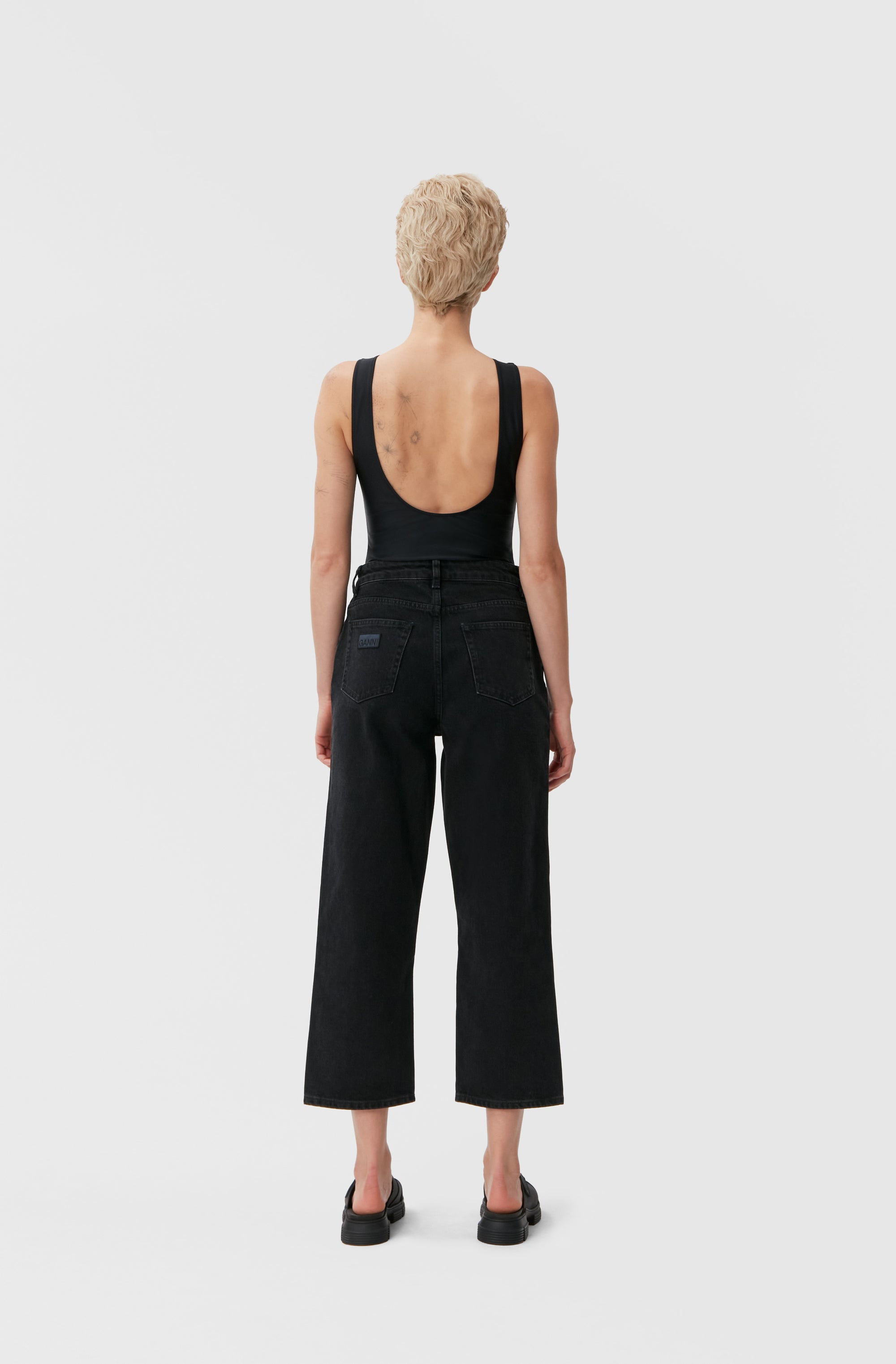 Denim trousers - Washed Black