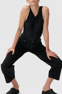 Denim trousers - Washed Black