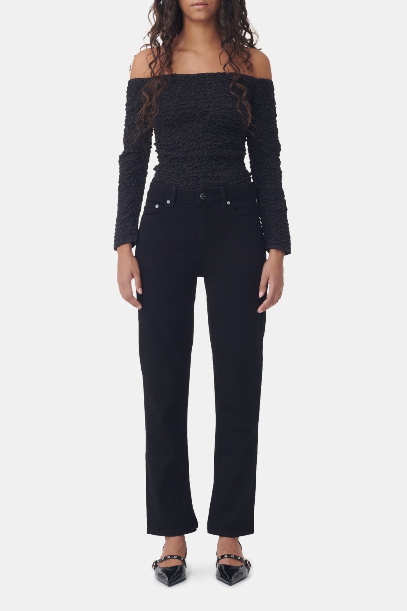 Beksi denim trousers - Black