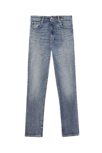 Pantalon droit Beksi en denim - Mid Blue Vintage