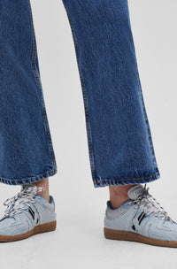 Pantalon taille haute Betzy en denim - Mid Blue Stone
