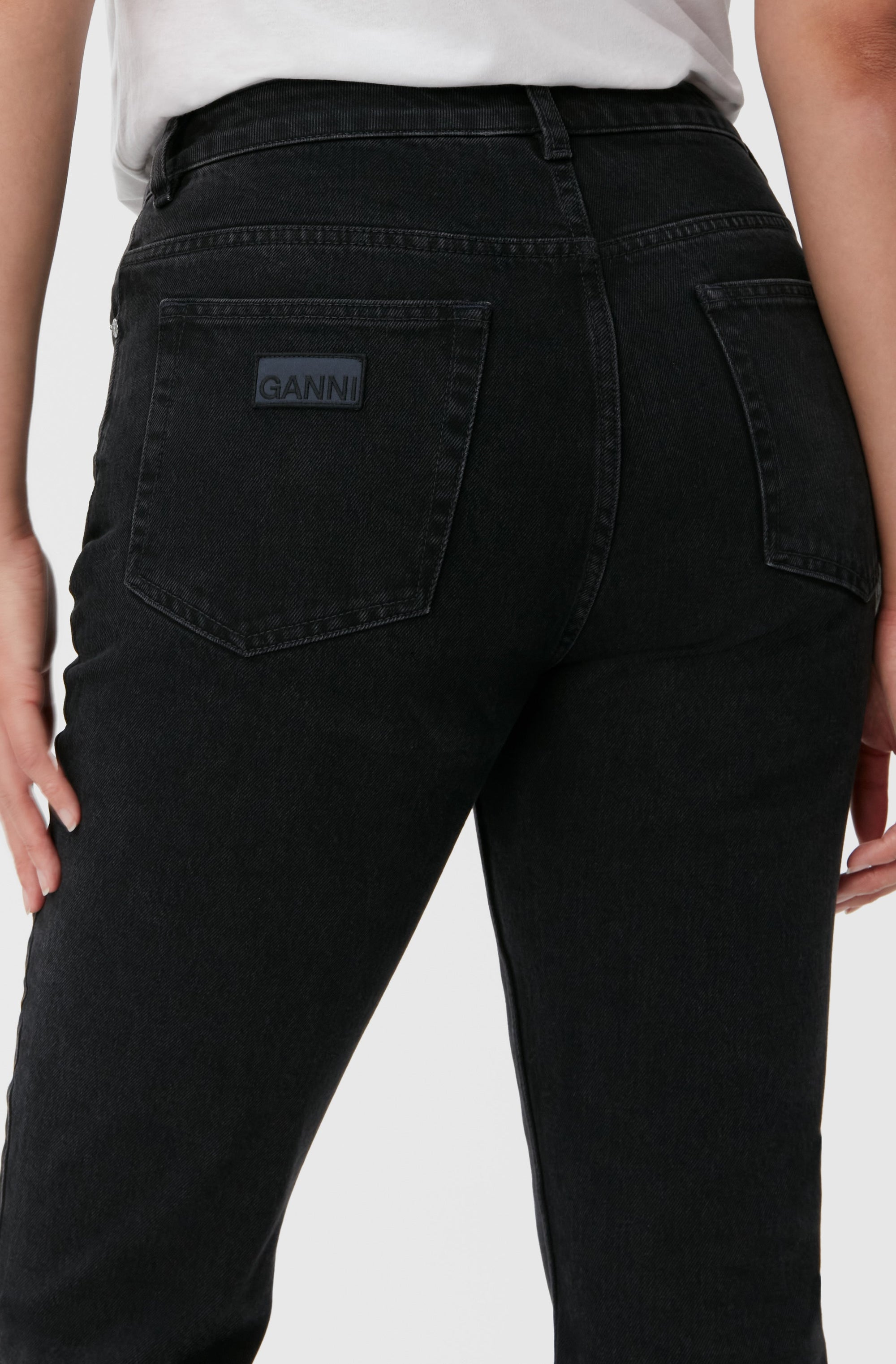 Pantalon Betzy en denim - Washed Black