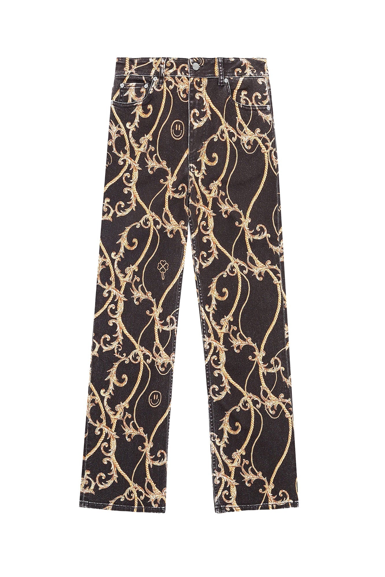 Pantalon croppé Betzy en denim - Black