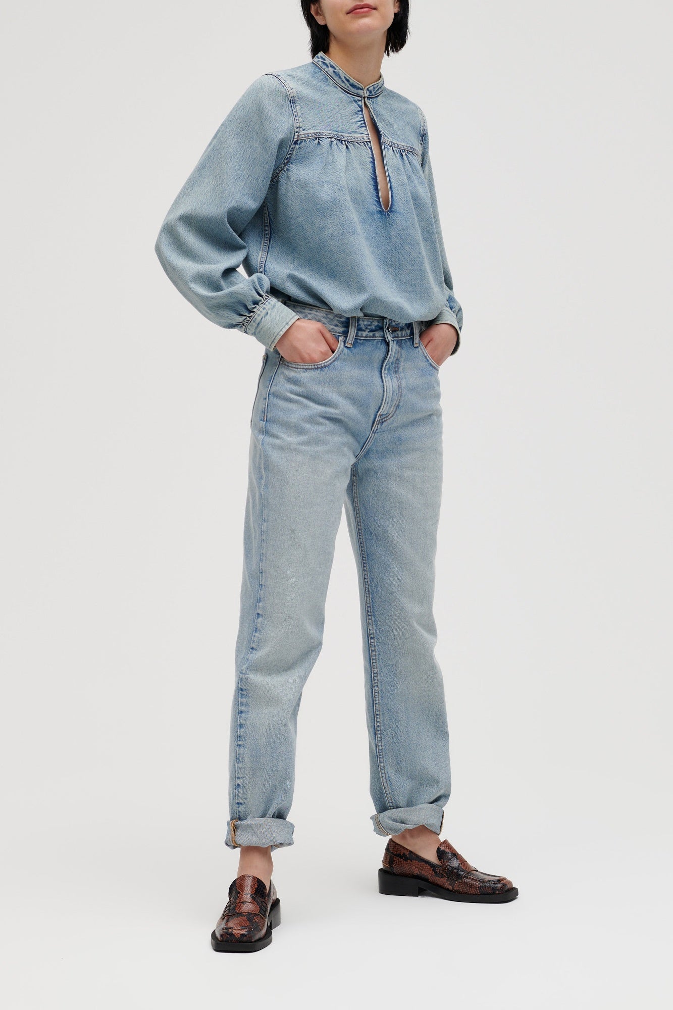 Pantalon Swigy en denim - Tint Wash