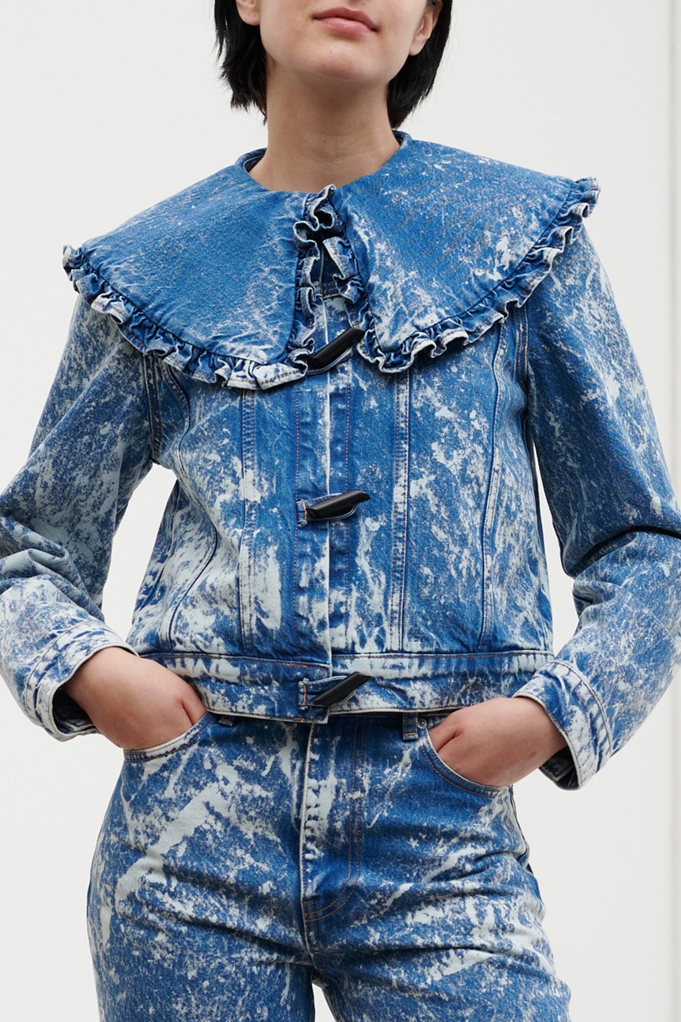 Veste délavée en denim - Bleach