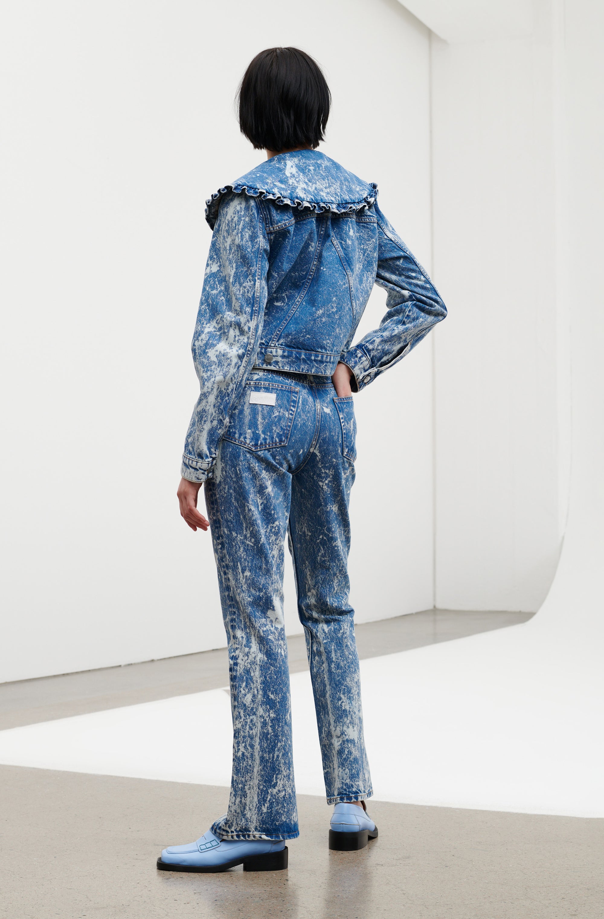 Veste délavée en denim - Bleach
