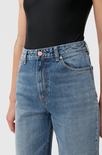 Pantalon Misy Cropped en denim - Mid Blue Vintage