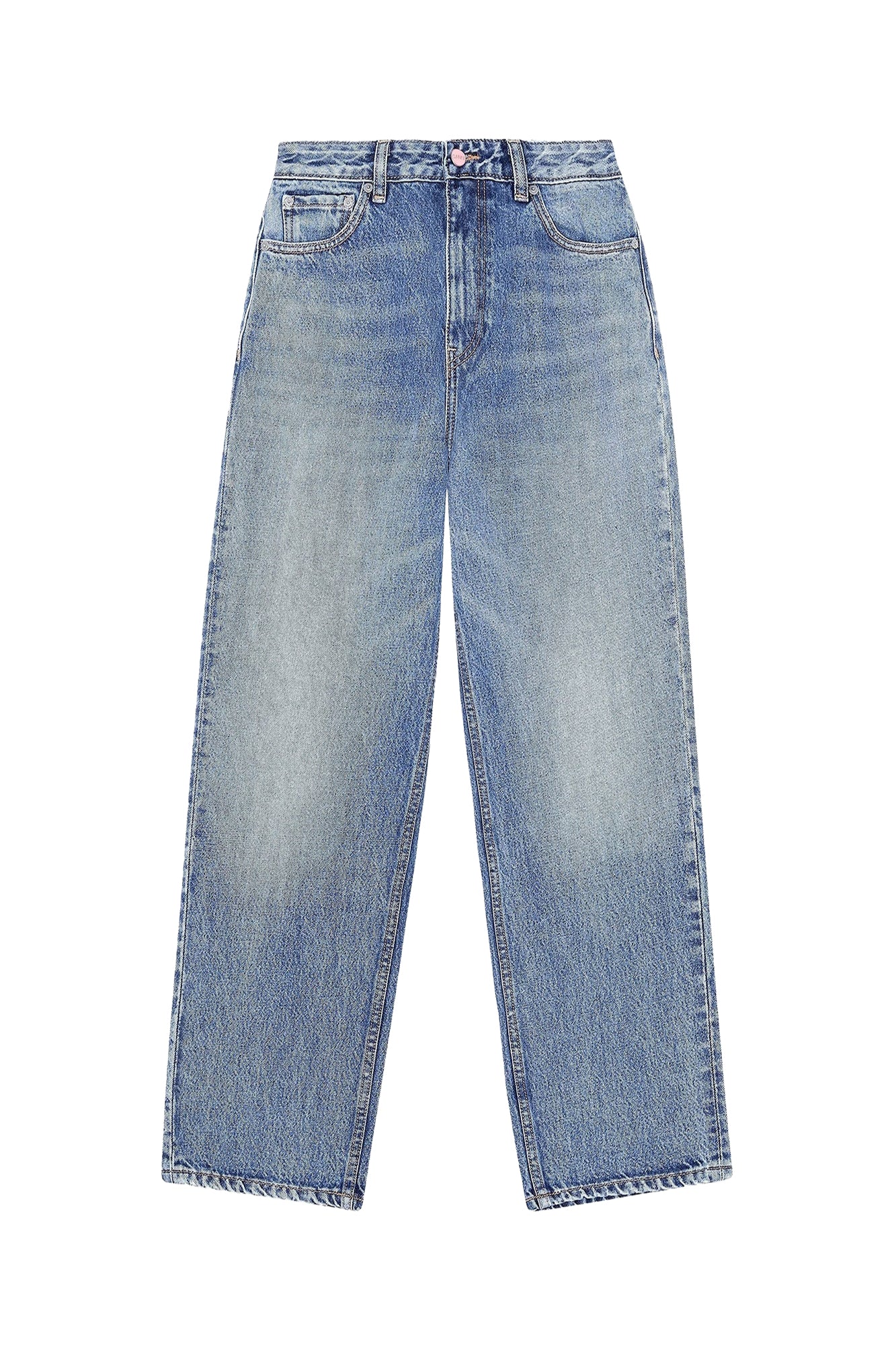 Pantalon Misy Cropped en denim - Mid Blue Vintage