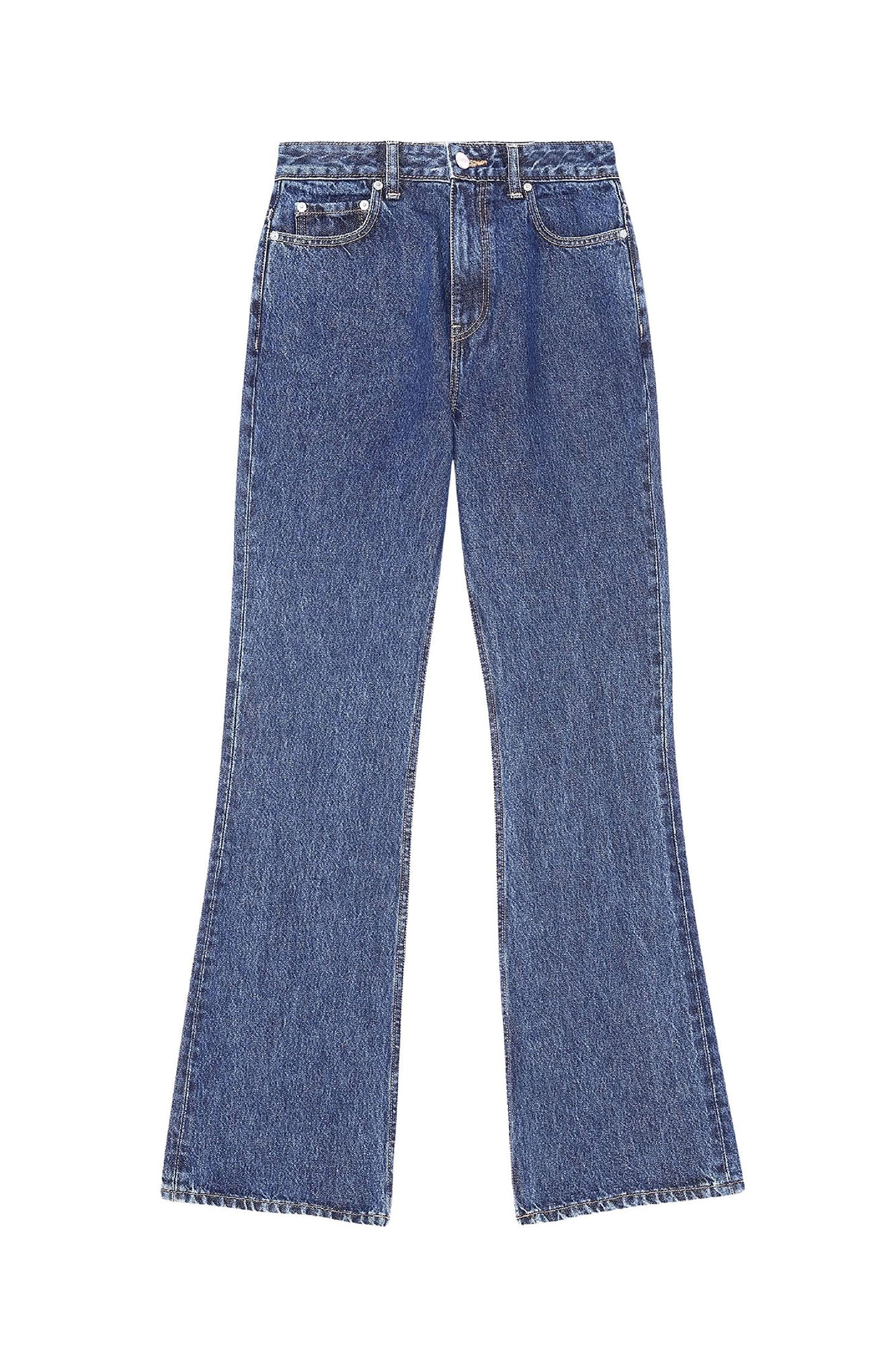Pantalon effet délavé en denim - Dark Blue Stone