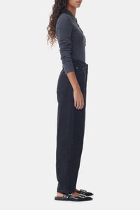 Pantalon rigide Stary en denim - Washed Black