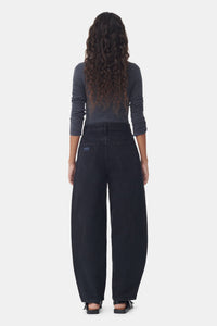 Pantalon rigide Stary en denim - Washed Black