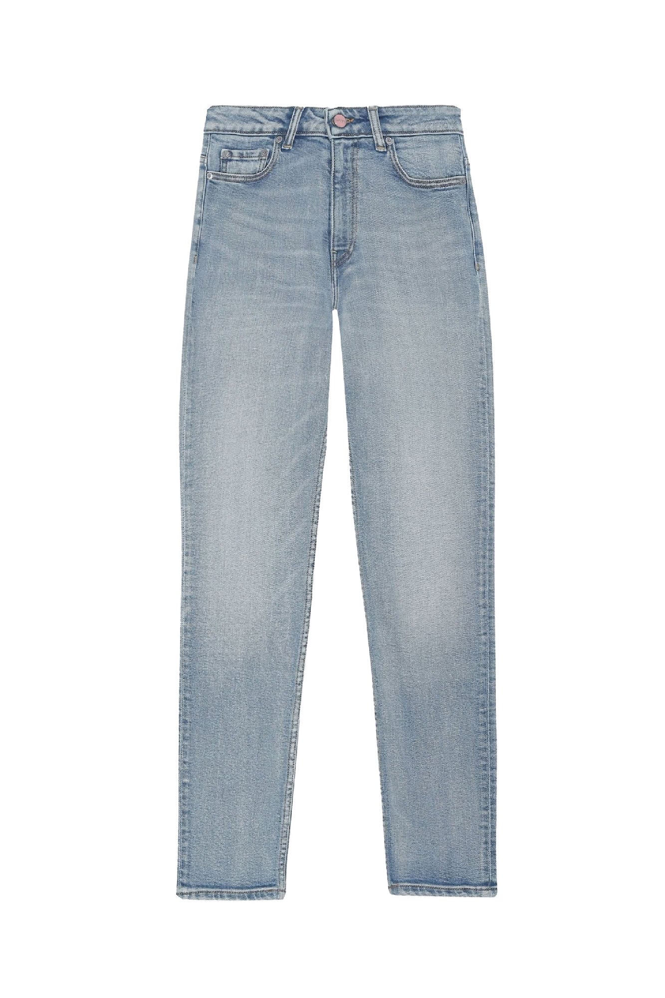 Pantalon court Cutye en denim - Light Blue Vintage