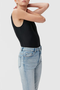 Pantalon court Cutye en denim - Light Blue Vintage
