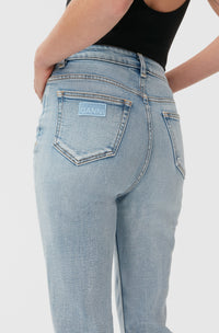 Pantalon court Cutye en denim - Light Blue Vintage