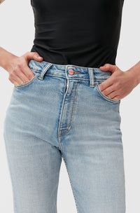 Pantalon court Cutye en denim - Light Blue Vintage