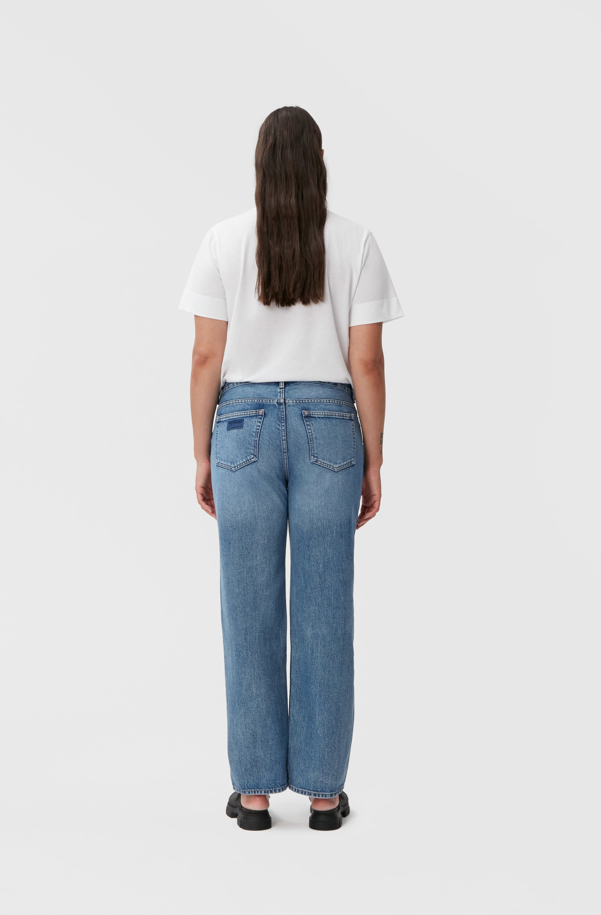 Pantalon Lovy en denim - Mid Blue Vintage