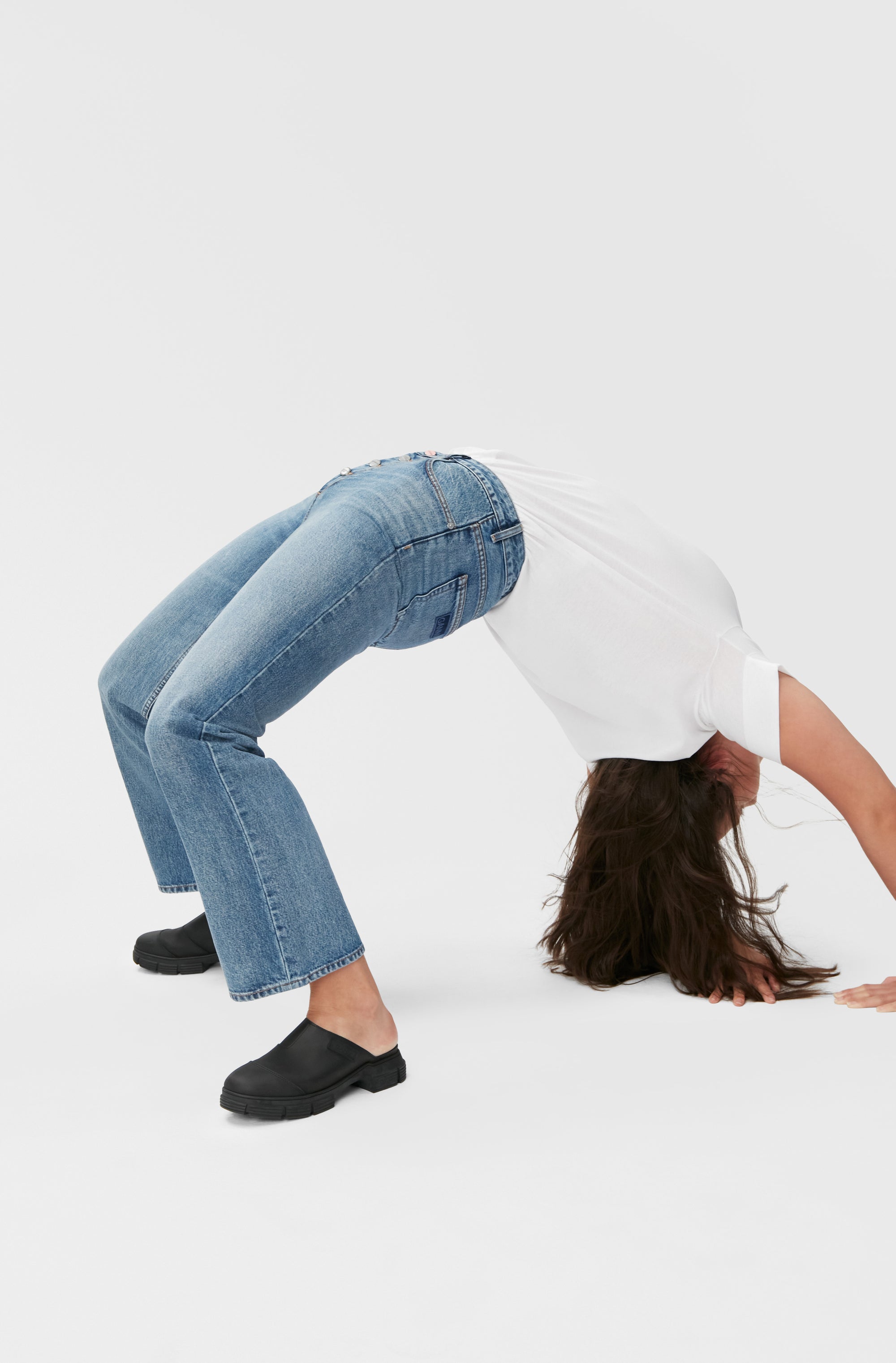 Pantalon Lovy en denim - Mid Blue Vintage