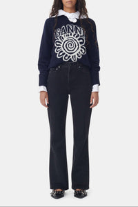Pantalon Betzy en denim - Washed Black