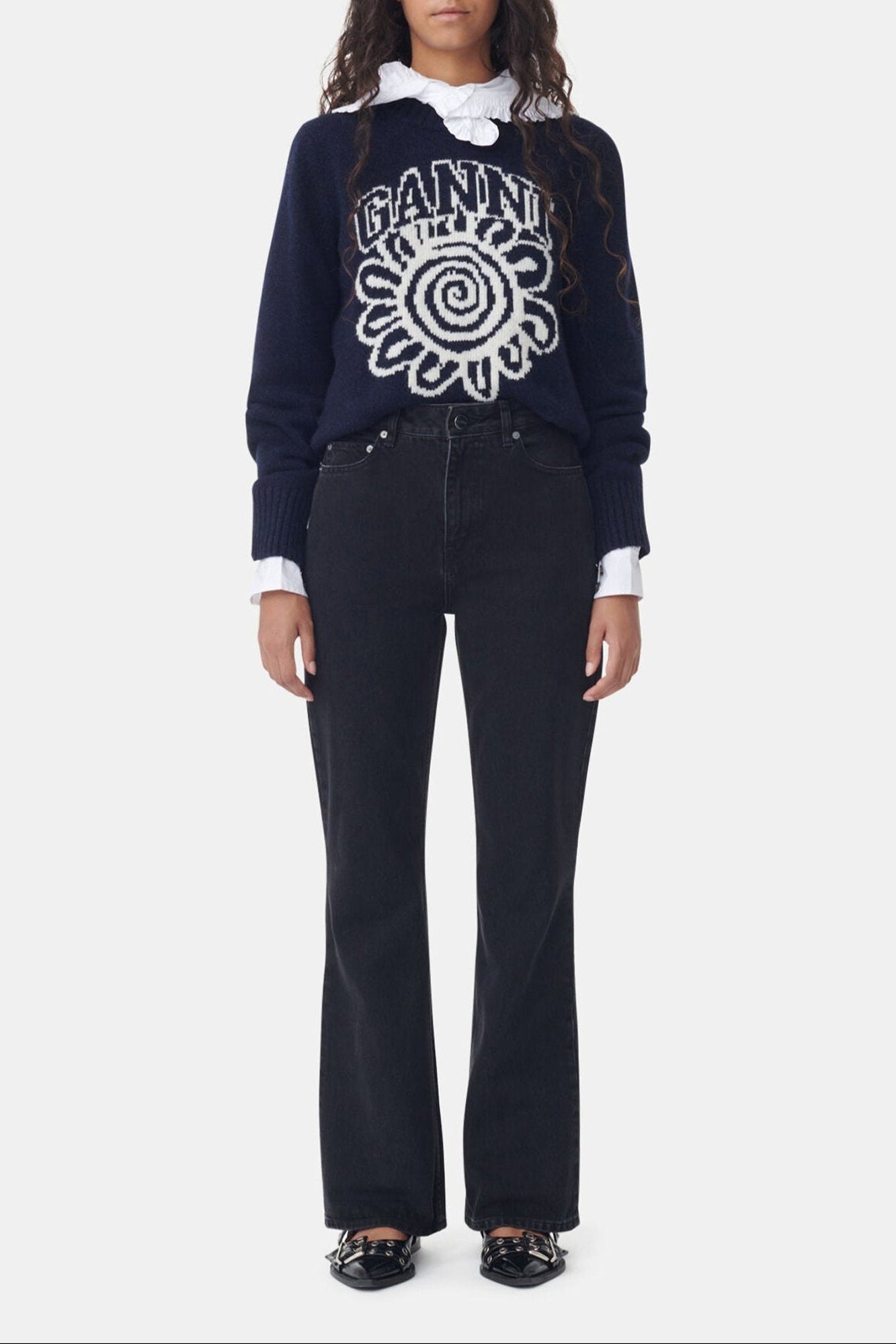 Pantalon Betzy en denim - Washed Black