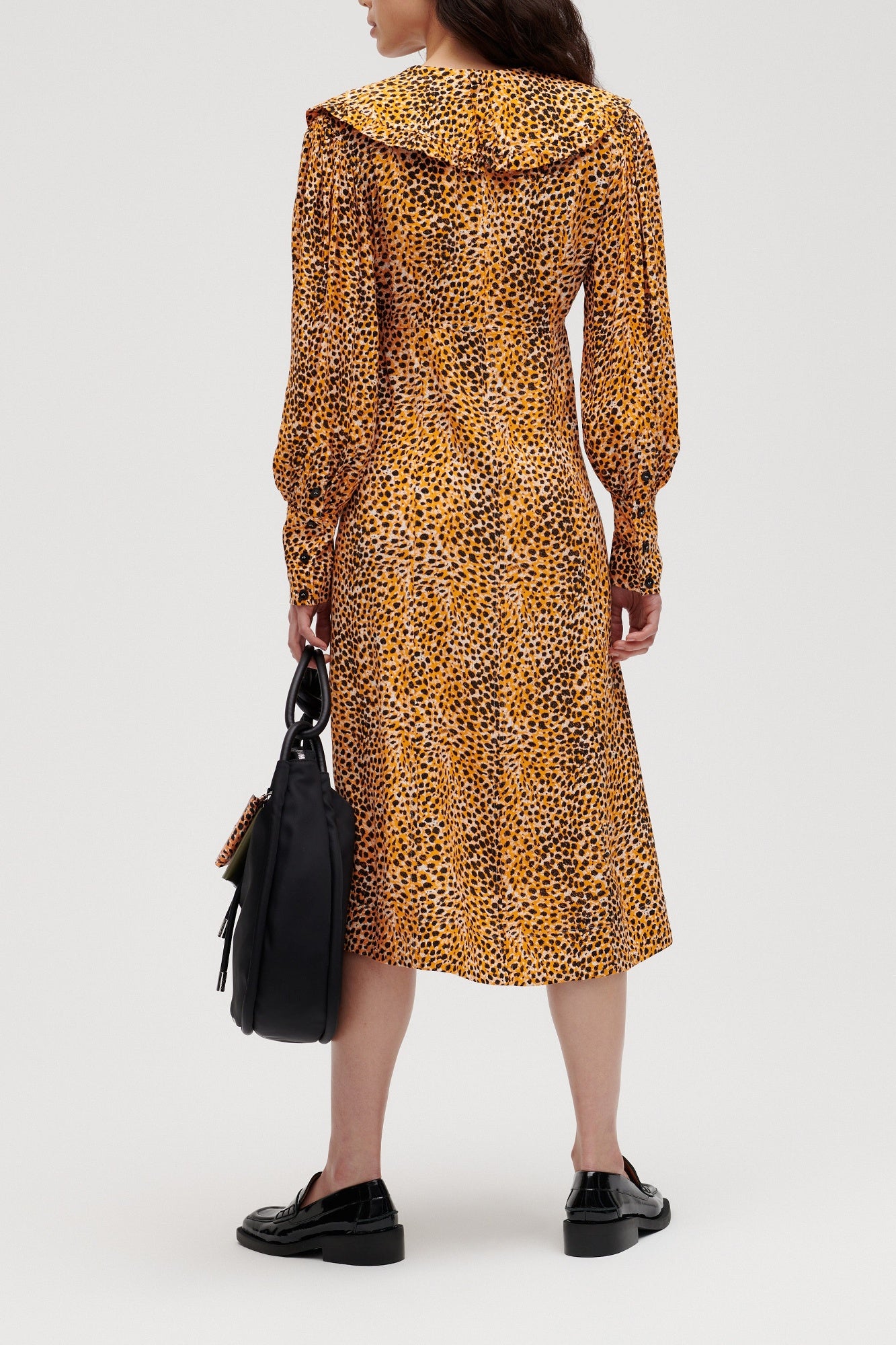 Robe midi ajustée - Bright Marigold
