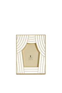 Kelly Behun glass curtain frame - White & Gold
